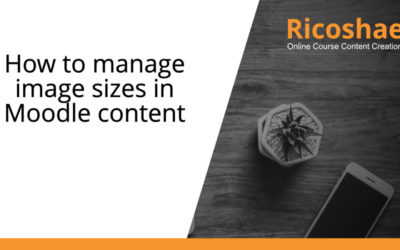 How to manage image sizes in Moodle content