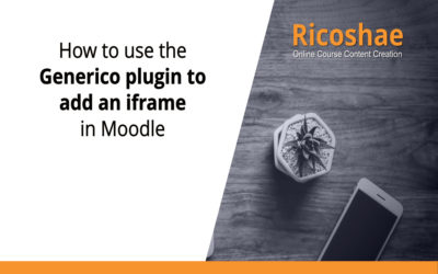 How to use the Generico plugin to add an iframe in Moodle