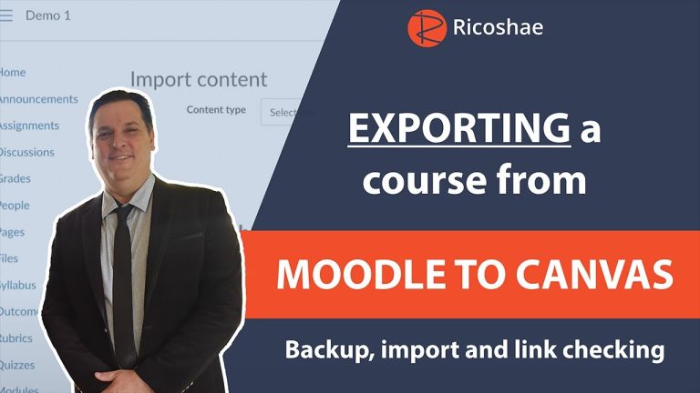 Bridging the Gap: Exporting Your Moodle Course to Canvas