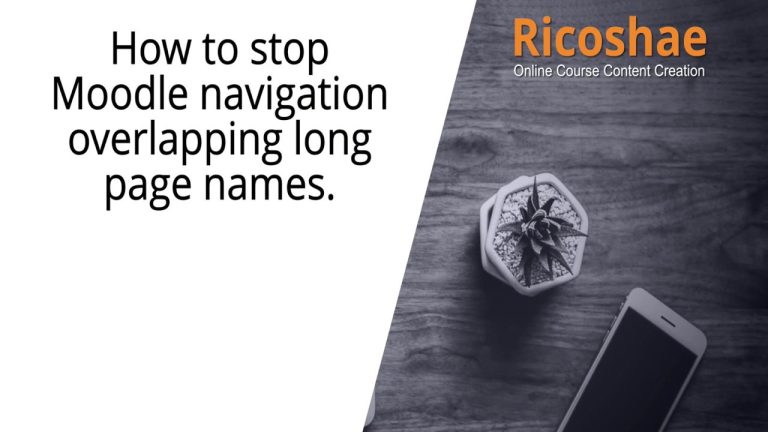 Say Goodbye to Overlapping Moodle Navigation with Long Page Names!