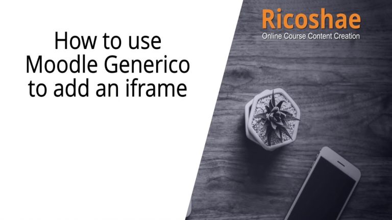 Streamline Your Moodle Content with Generico: Adding IFrames Made Easy