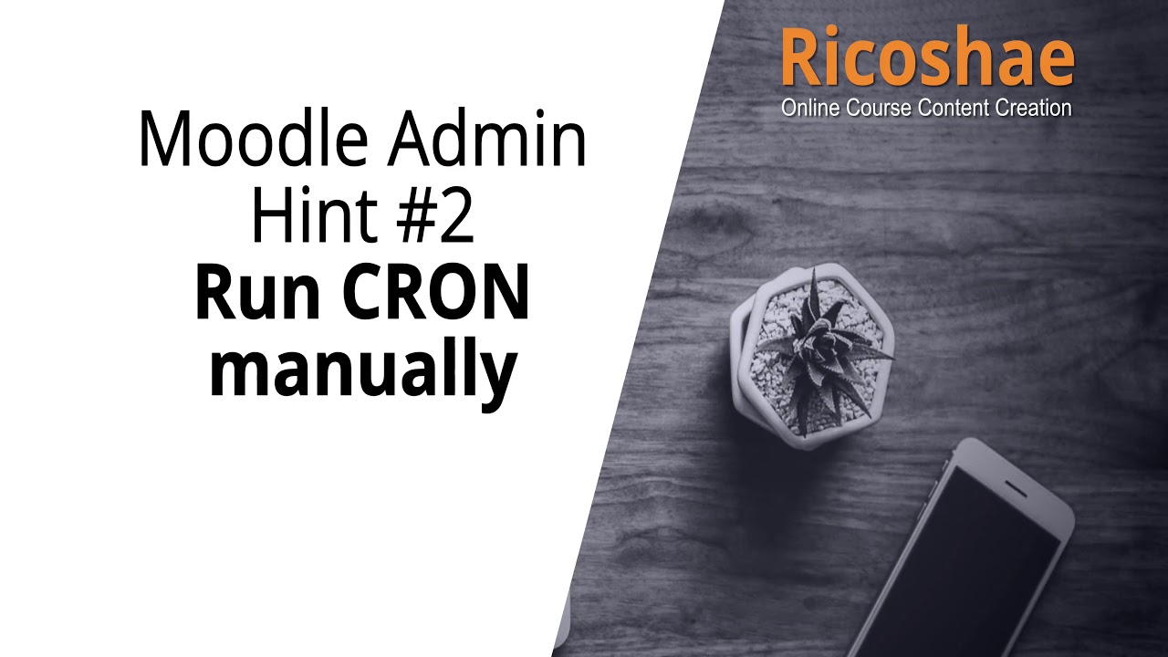 MOODLE Admin Hint #2: How to Run Cron Manually