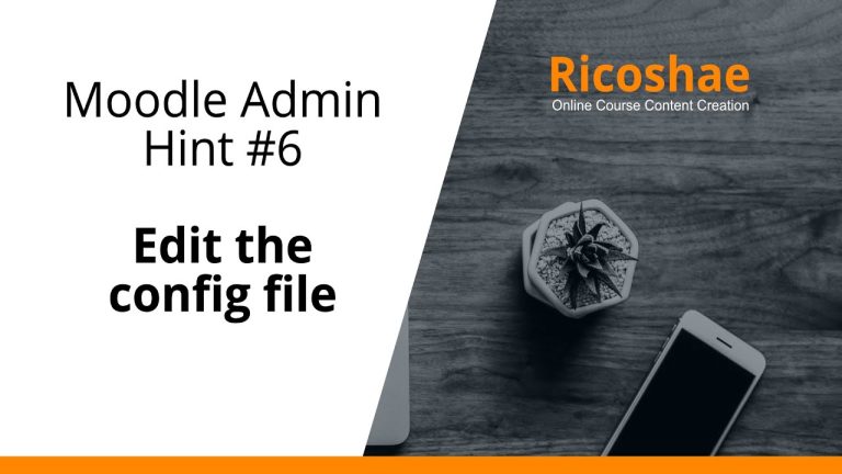 Moodle Admin Hint #6: Mastering the Config File