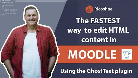 Edit Moodle HTML Faster with GhostText!