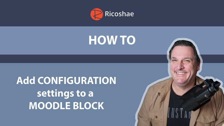 Adding Configuration Settings to Your Moodle Block Using PHP