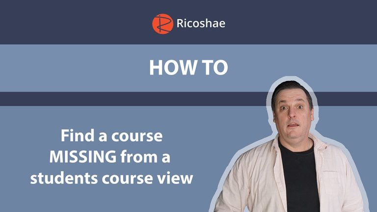 Is Your Student Missing a Moodle Course? Here's How to Find It!