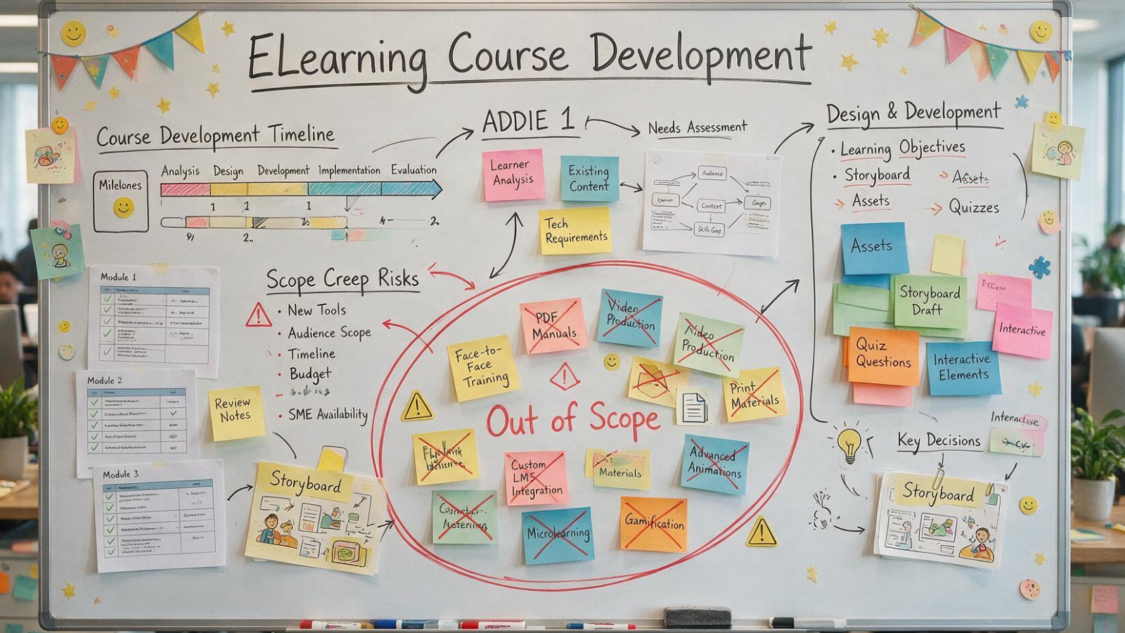 eLEarning Ricoshae - Out of scope